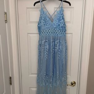 Spaghetti strap maxi dress